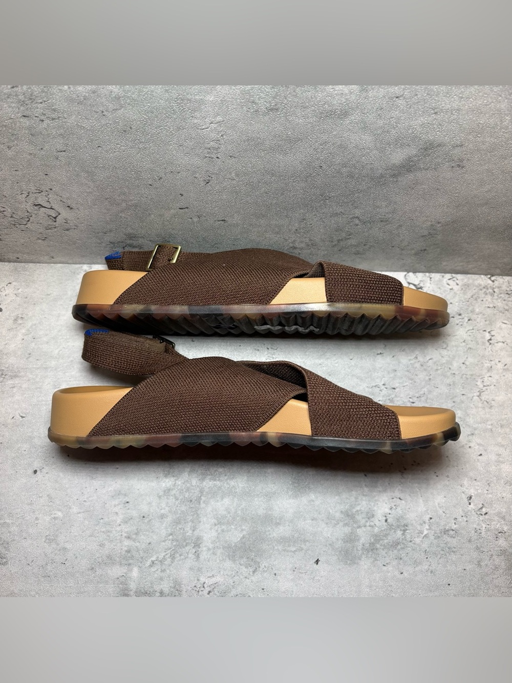 NEW Rothy's The Weekend Sandal Women's Size 8 Cinnamon Brown Sling Back Shoes - Picture 5 of 7